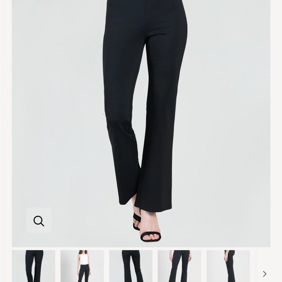 CLARA SUNWOO large Black Flair Knit blend pants. Never worn. Inseam 29 1/2. - Picture 3 of 8